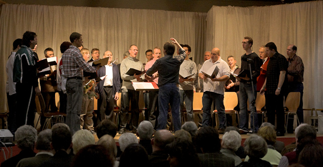 MGV Union beim Chorkrimi (Bild: Benjamin Steininger)