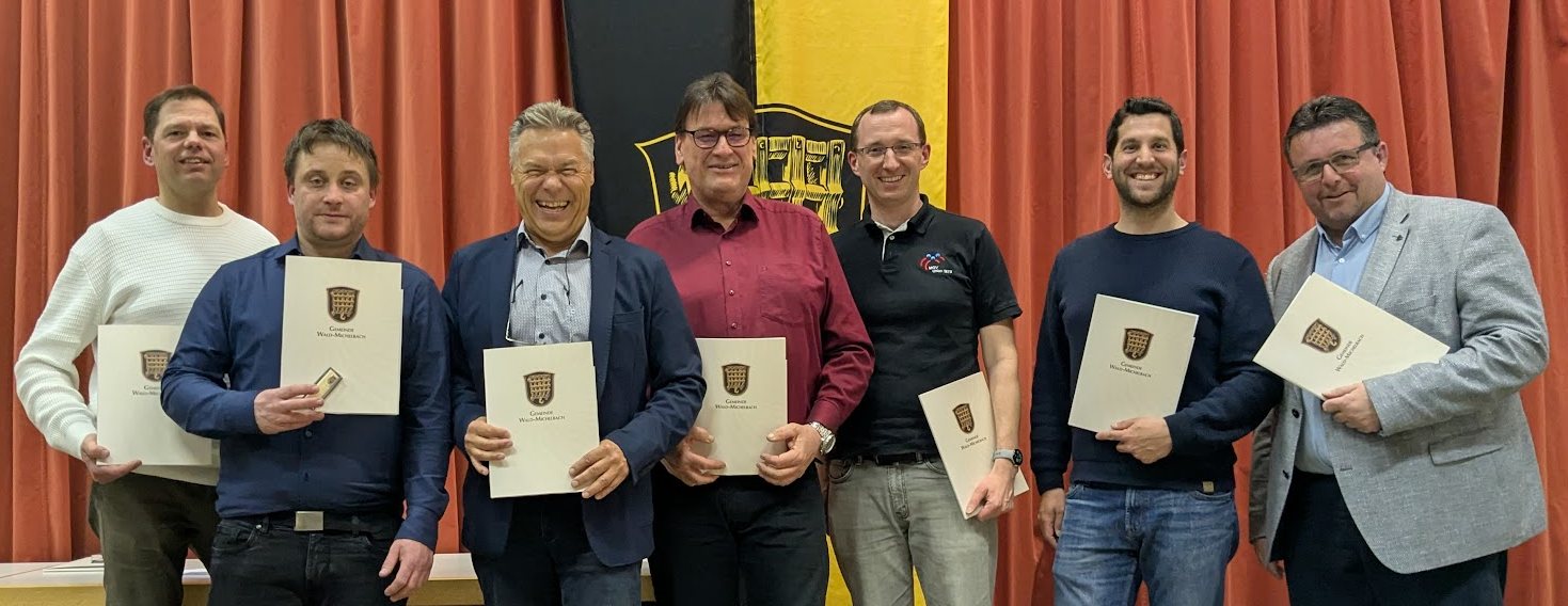 Über viele Ehrungen freute sich der MGV Union Wald-Michelbach – unter anderem beim Ehrungsabend der Gemeinde (Bild: Chor UNION).